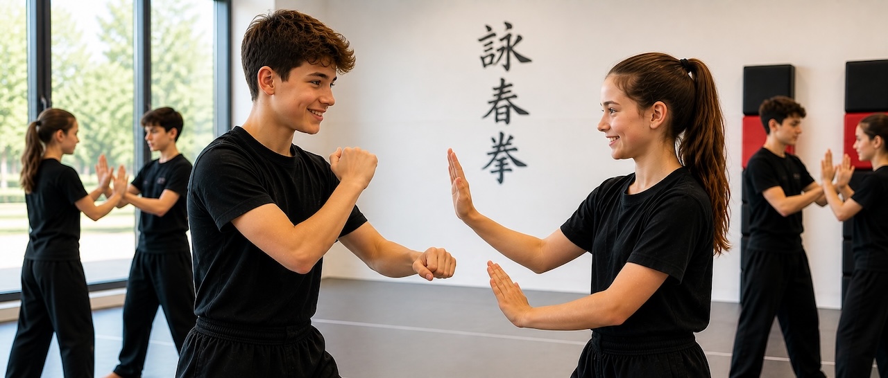Kinder von 11-13 Jahren. WingTsun Training Salzburg